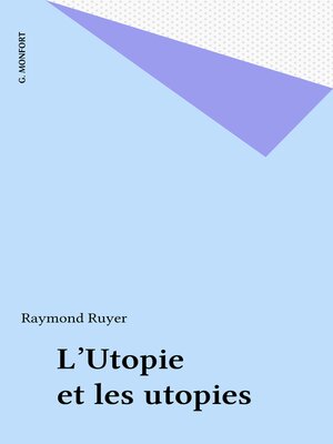 cover image of L'Utopie et les utopies